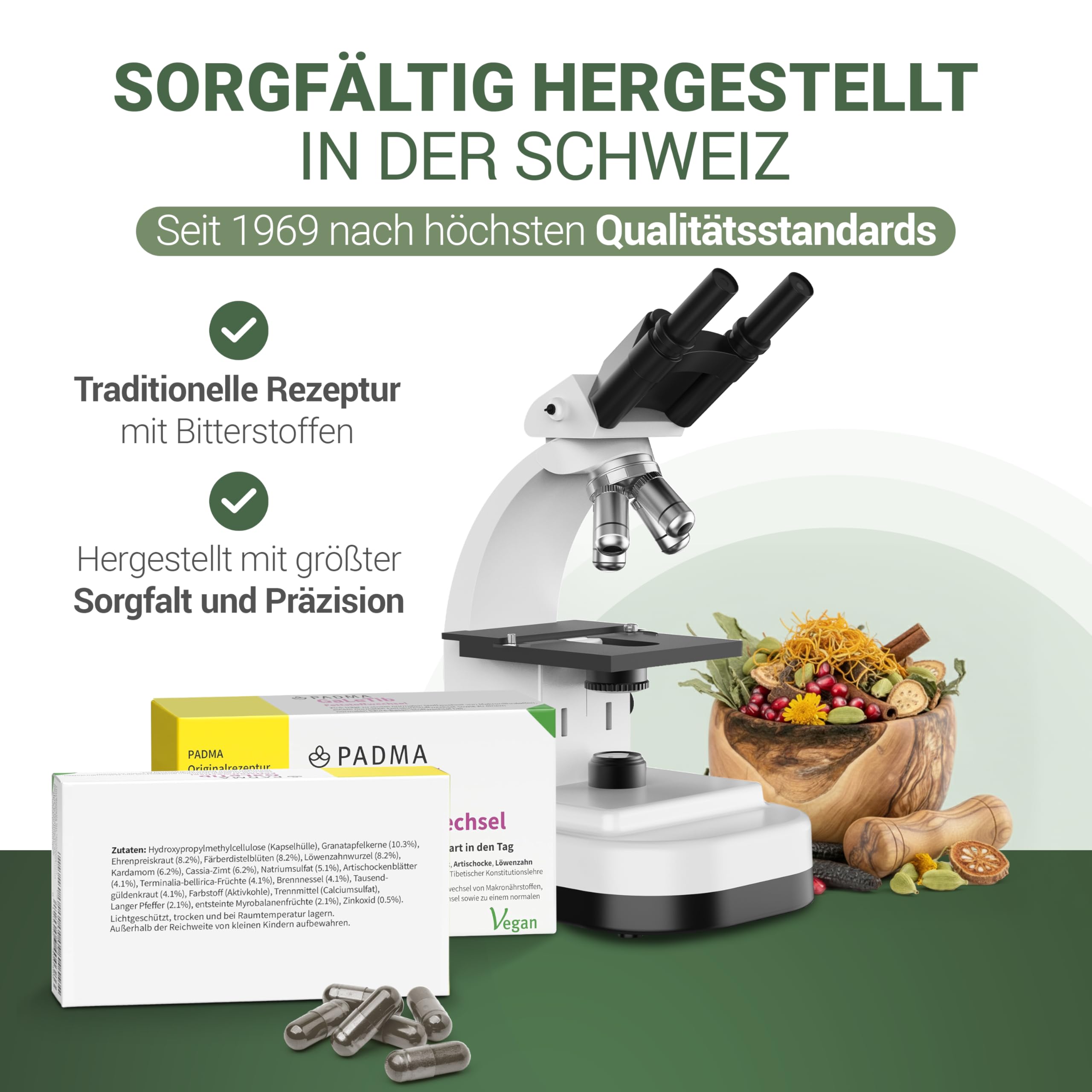 60 Kapseln - Stoffwechsel-Komplex mit Zink, Artischocke & Löwenzahn - Für Fettstoffwechsel & Säure-Basen-Haushalt - Bitterstoffe, vegan, tibetische Rezeptur