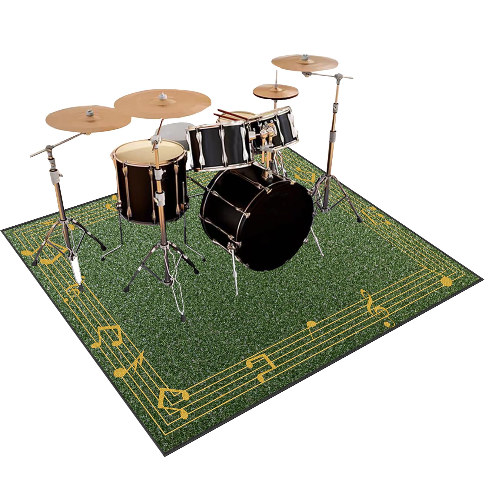 Dywaniki akustyczne Dywan Bateria Bęben Dywan Dźwiękoszczelny Dywan Elektroniczny Bateria Dywaniki Prostokątne do Bombo Pudełko Antypoślizgowa Mata Akumulatorowa 140 x 100 cm
