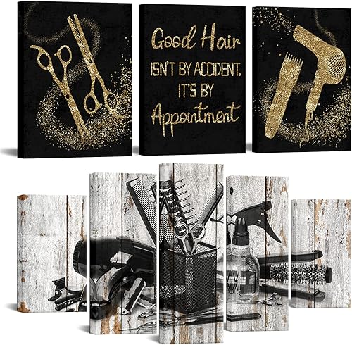 Conipit Lienzo de pintura de peluquería para pared