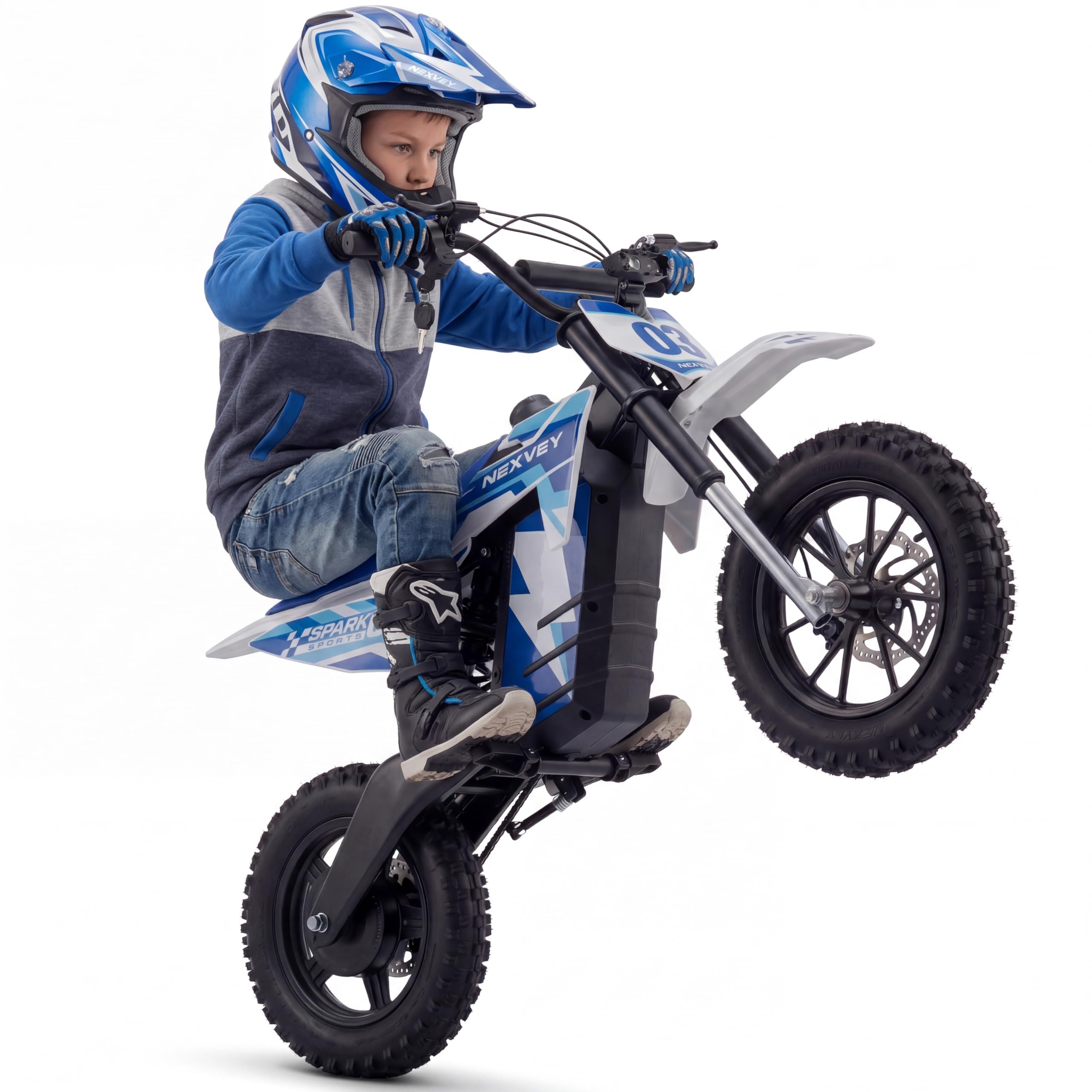NEXVEY SPARK03 Electric Dirt Bike for Kids Ages 8-14 – 3 Speed