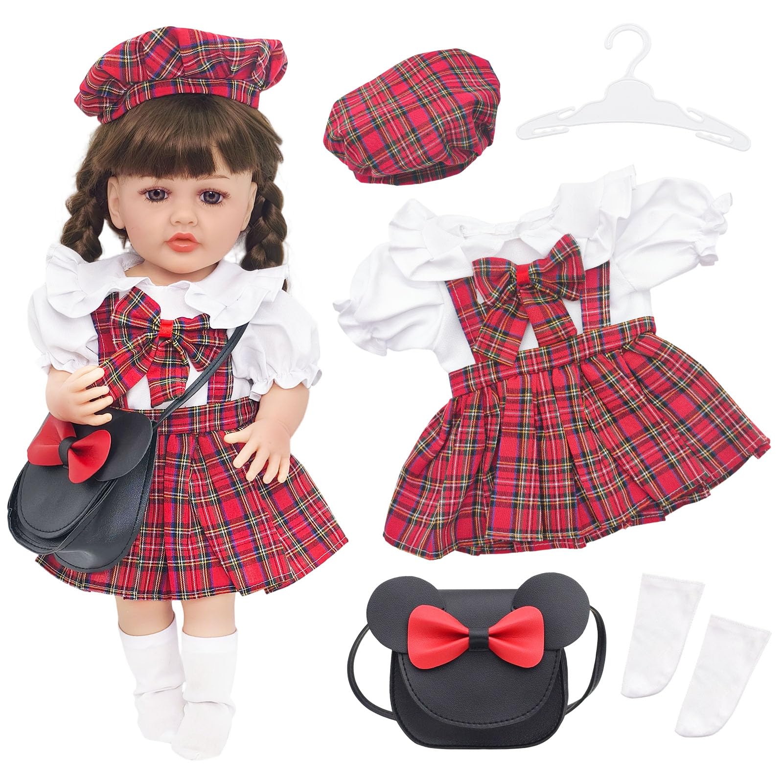 WanderGo Baby Doll Clothes for 20-22 inch Dolls