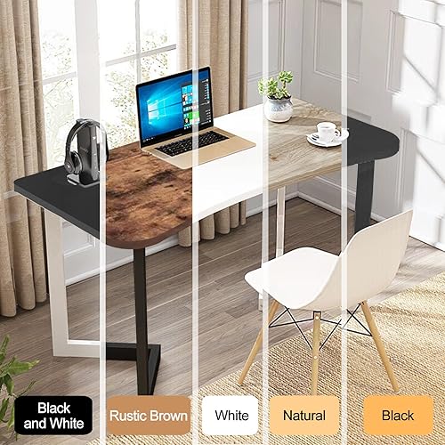 Miniatura 5 de XUEGW Escritorio para computadora, escritorio para oficina en casa, mesa de estudio, moderna
