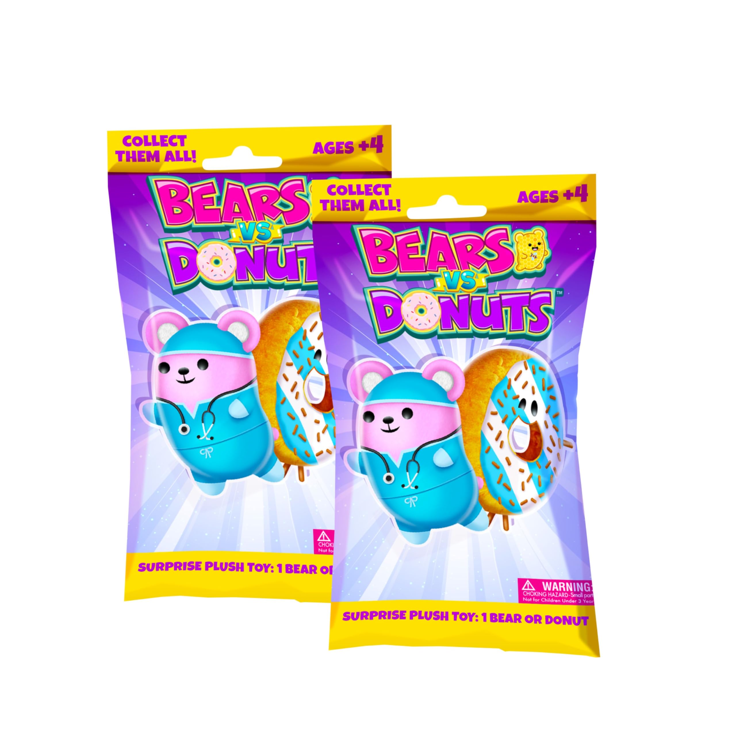 2 Pack Mystery Bags 4in Bean Filled Plushies: Collectibles (Styles Will Vary)