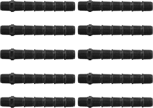 10 Pcs Cut-Off Sprinkler Rise, Sprinkler Height Extender Riser, Male Pipe Thread Riser Adapter for Outdoor Garden Courtyard Patio Lawn Irrigation Replacement Parts