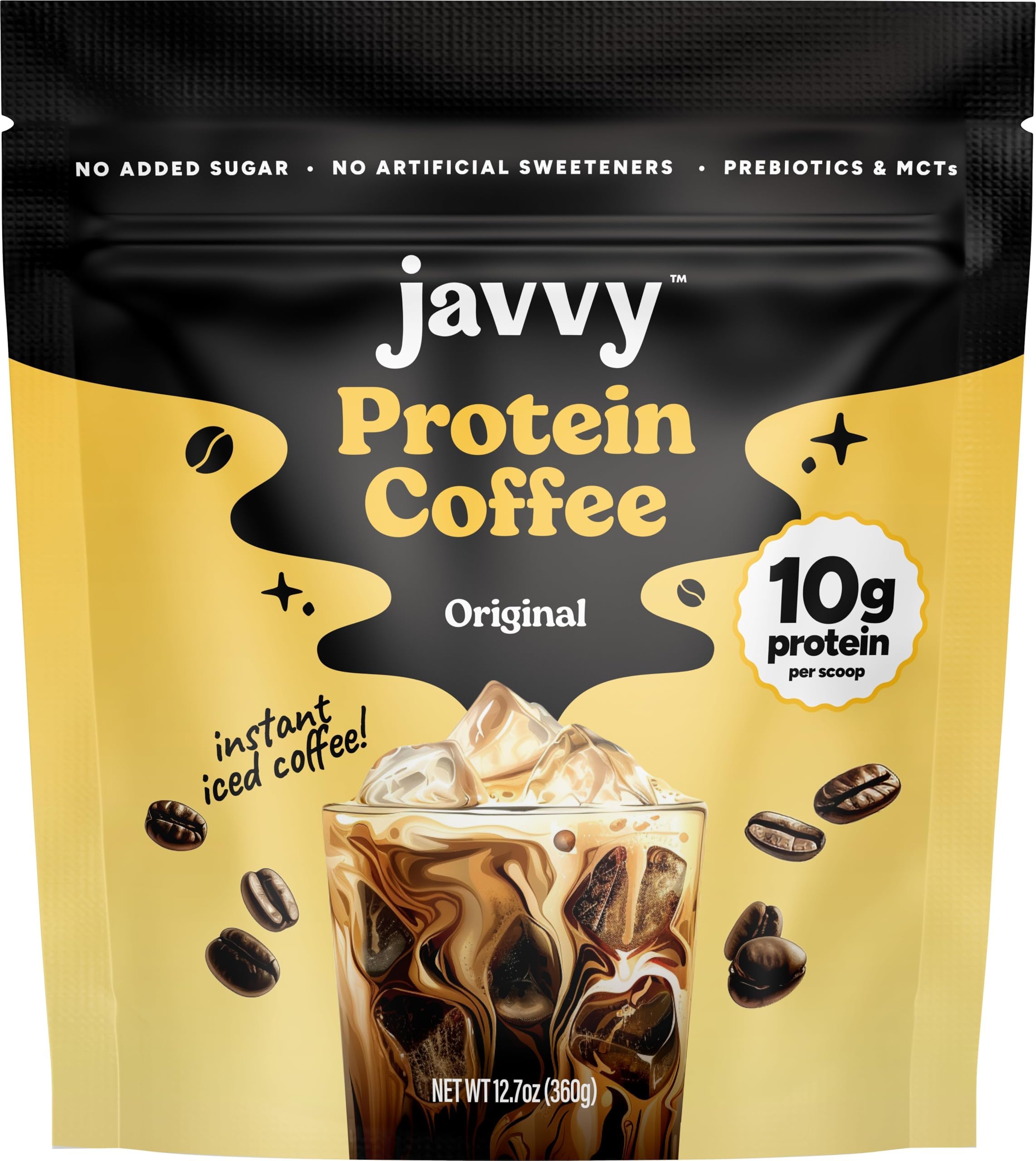 Protein Iced Coffee - Previous Formula - Premium Whey Protein & Iced Coffees, 100% Natural Cold Brew, Zero Artificial Flavors & Sweeteners, 80mg Caffeine, No Added Sugar, 20 Servings, Original V2