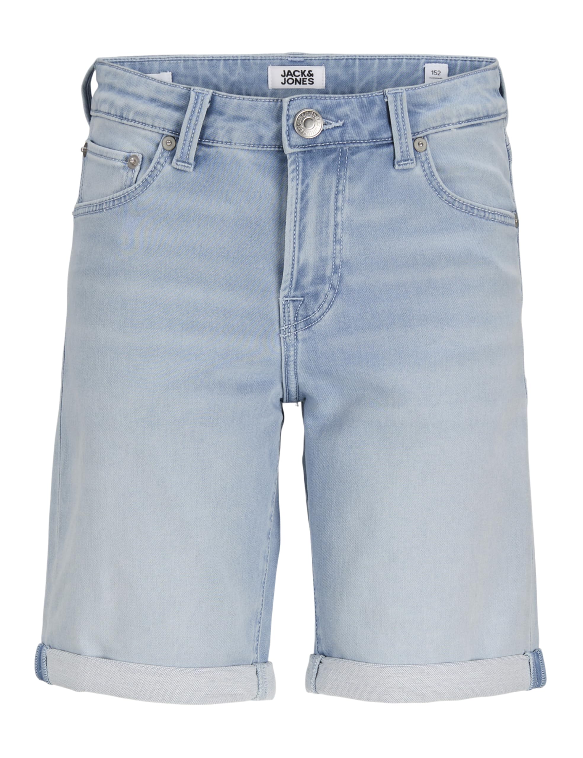 JACK&JONES JUNIOR Jungen Jjirick Jjicon Mf 118 I.k Sn Mni Jeansshorts, Blue Denim, 116 EU