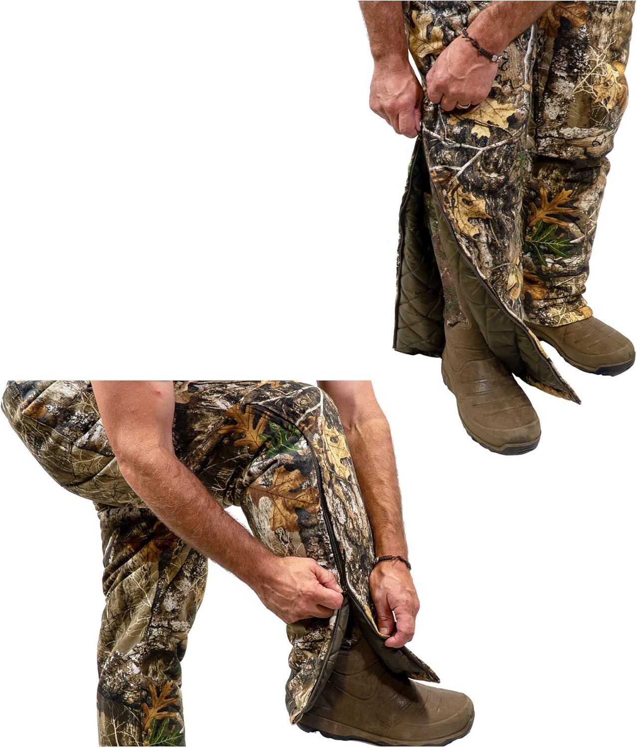 HOT SHOT Men’s Insulated Camo Bib, Ultra-Quiet Adjustable Overalls, Cold Weather Hunting Coveralls for Men - Image 4