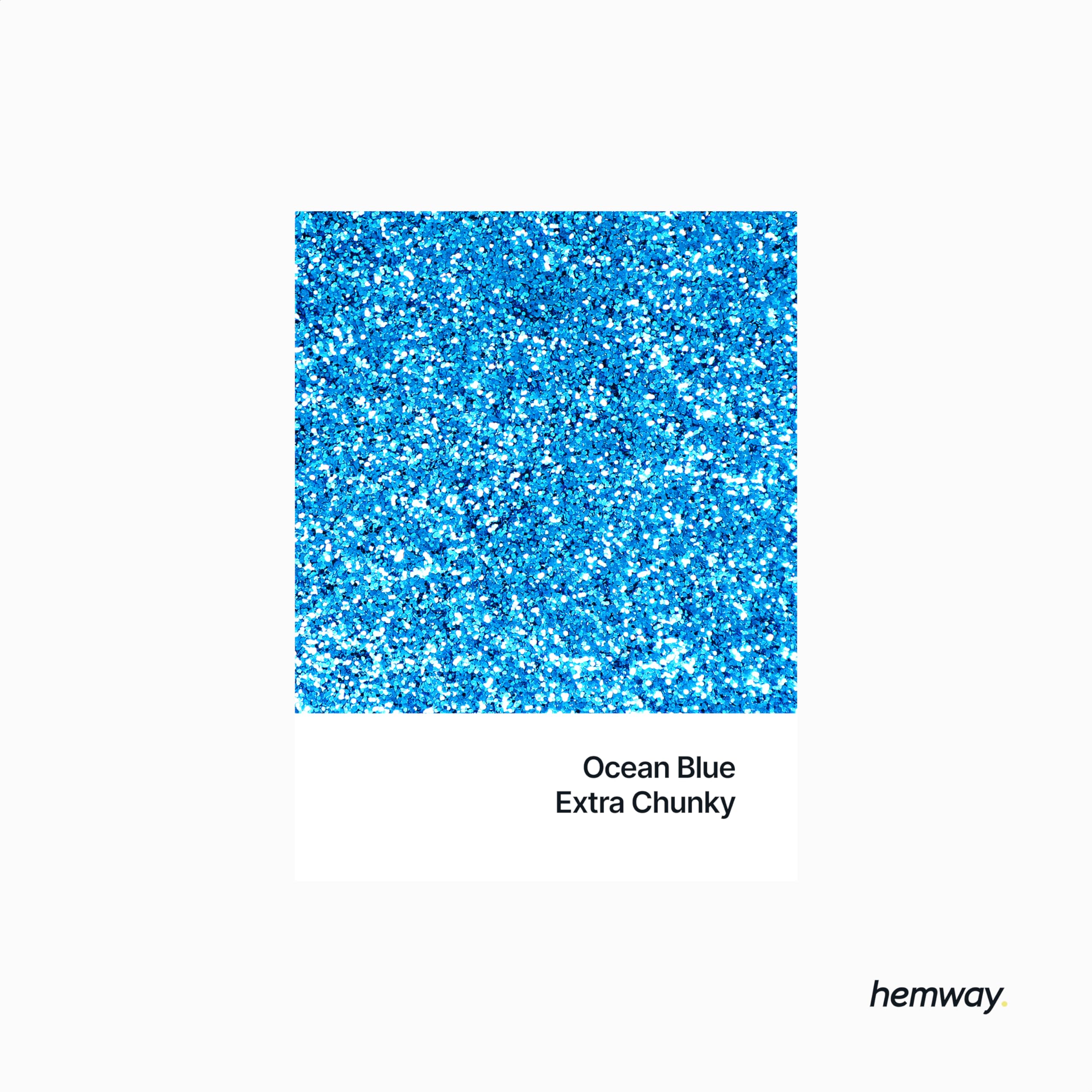 Hemway Glitter Shaker Ocean Blue 130g x2 Pack Extra Chunky, Craft Glitter Shakers for Resin & Epoxy Crafts - Image 2