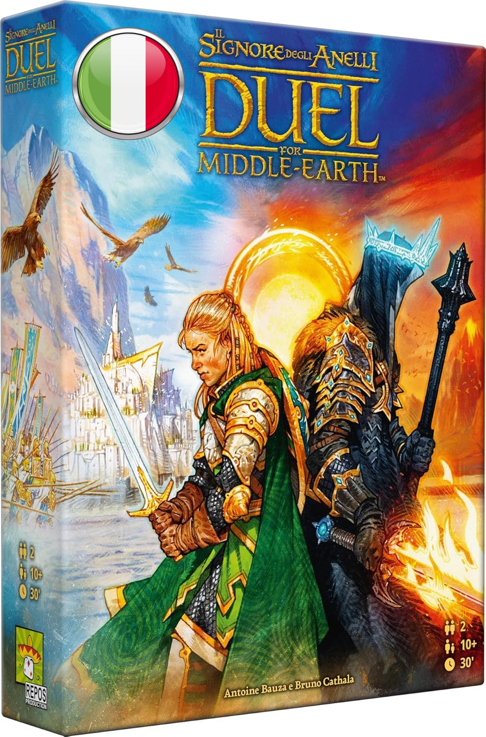 Asmodee Il Signore degli Anelli: Duel for Middle Earth, Gioco da Tavolo per 2 Giocatori, 10+ Anni, Edizione in Italiano