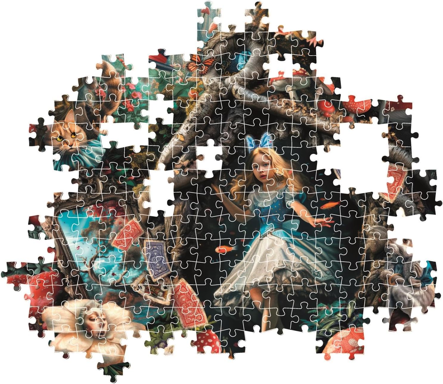 Clementoni Puzzle 1000 Pieces, Another Day in Wonderland Collection, Puzzle for Adults 14-99 Years, Compact Box, Made in Italy. 39935
