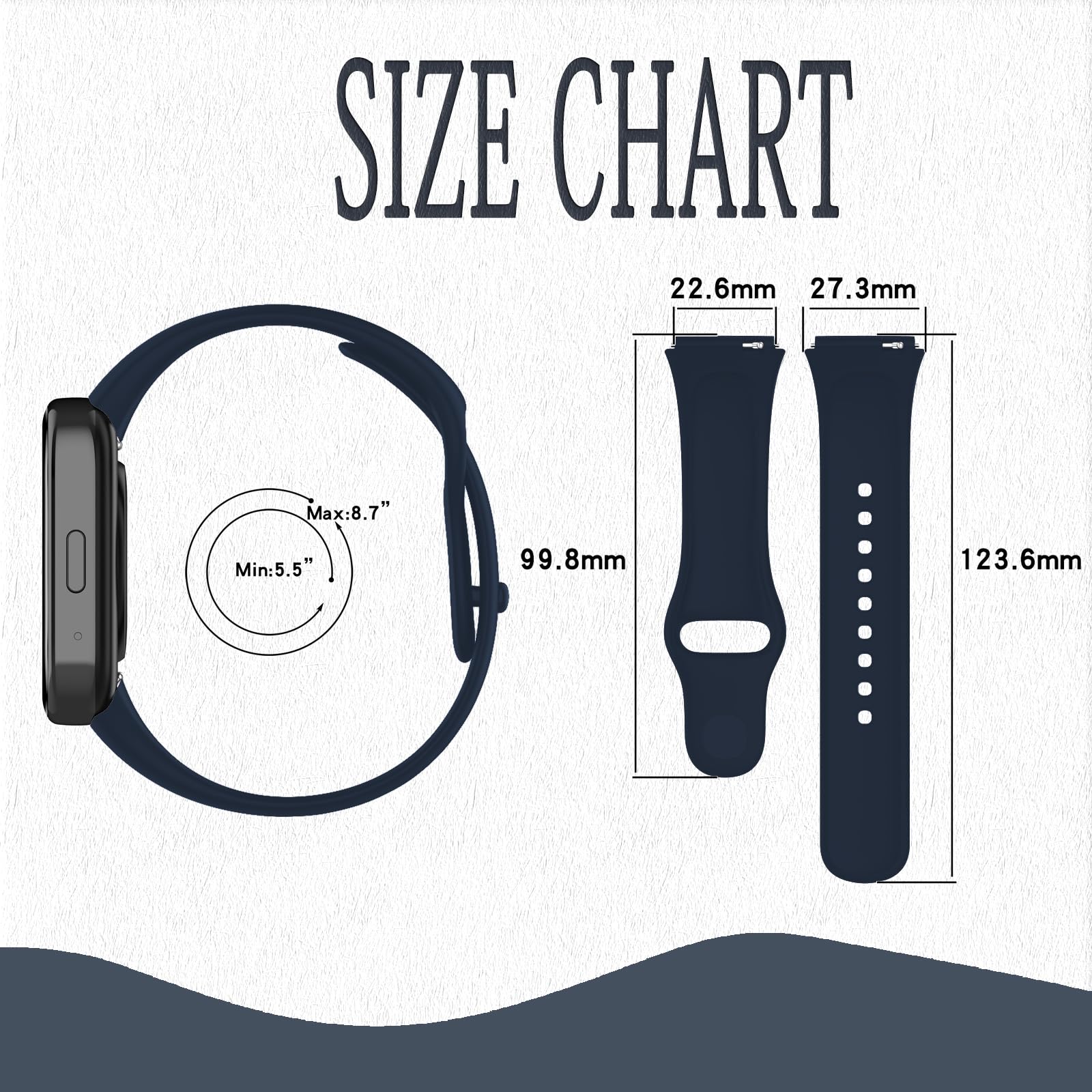 Cinturino Compatibile per Xiaomi Redmi Watch 3 Active Cinturini Regolabile Sportivo Braccialetto Compatibile per Xiaomi Redmi Watch 3 Lite (nessun Tracker)