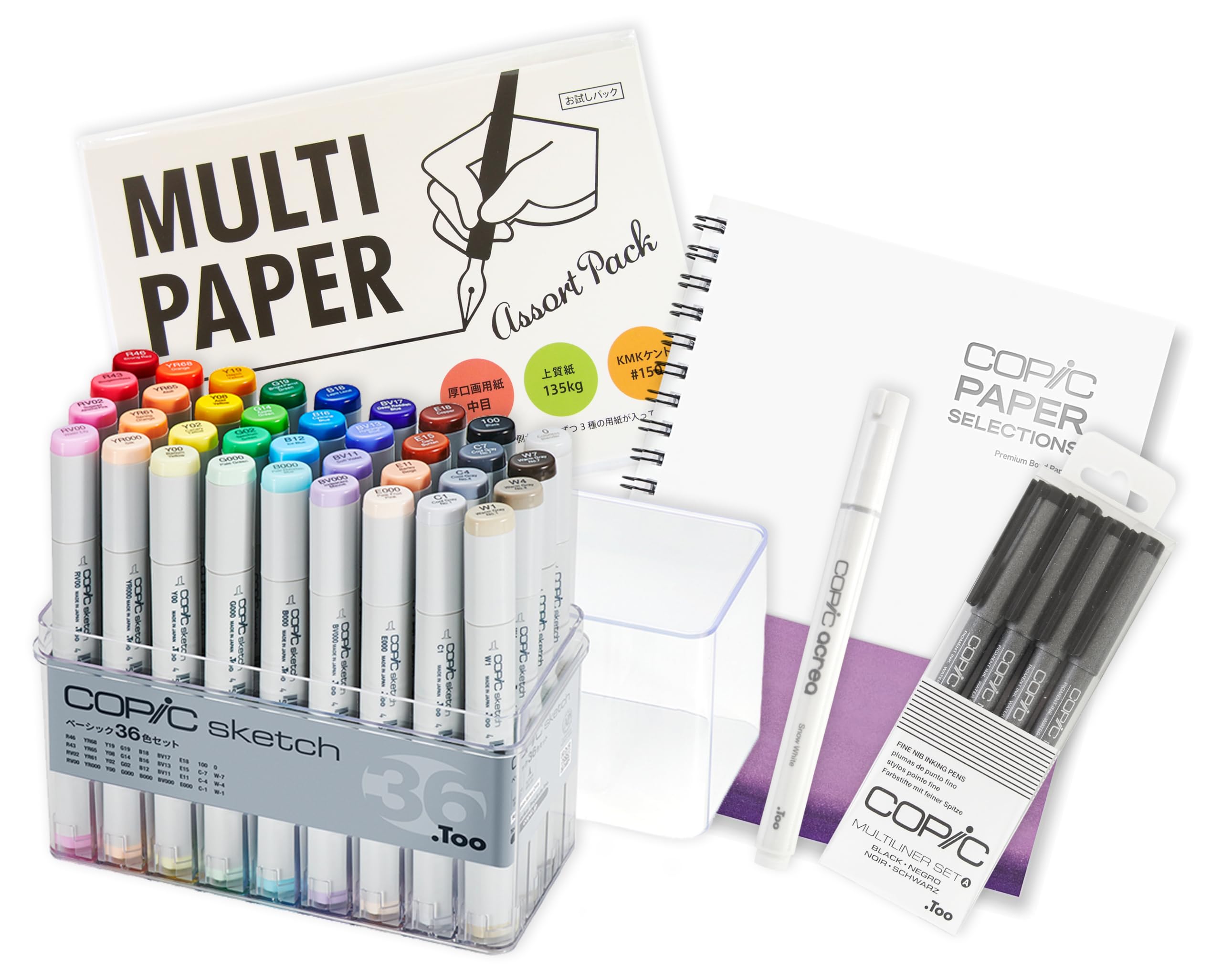 Amazon.co.jp: Too コピック スケッチ ベーシックボックス 36色 日本製