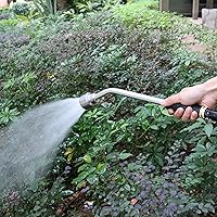 Vista 4 de STYDDI Varita de riego de lluvia suave de 18 pulgadas con válvula de cierre, varita de riego suave de metal ligera y duradera, perfecta para cestas