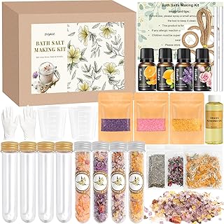 Bath Salts Making Kit- 31PCS DIY Bath Salts Making Kit, Make Your Own Se...