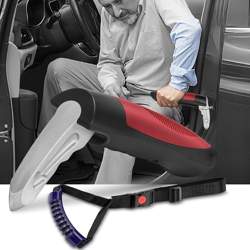 Alça auxiliar de porta automotiva NINEMAX para idosos com cinta ajustável – 1 unidade