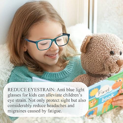 Miniatura 7 de SooGree Gafas de luz azul para niños gafas de bloqueo de luz azul para adolescentes y niñas pantalla de computadora juegos teléfono de TV