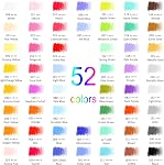 HIFORNY 55 Pack Pencil Crayons for Adult Coloring Books,52 Colors Coloring Pencils with Extras,Artists Soft Core,Vibrant Color,Colored Pencils Art Craft Supplies for Adults Beginners