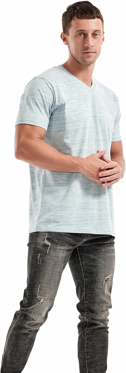 RONOMO Men's Fashion V-Neck T-Shirt Casual - Image 4