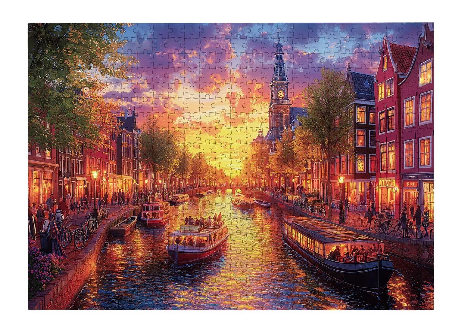 Puzzle 3000 elementów dla dorosłych, niemożliwe Wenecja Puzzle dla