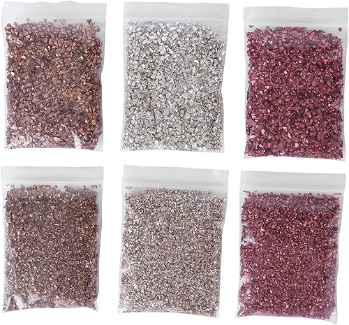Relleno de vidrio triturado, purpurina de vidrio brillante, fragmentos de vidrio irregulares para bricolaje, modelo de vidrio triturado,