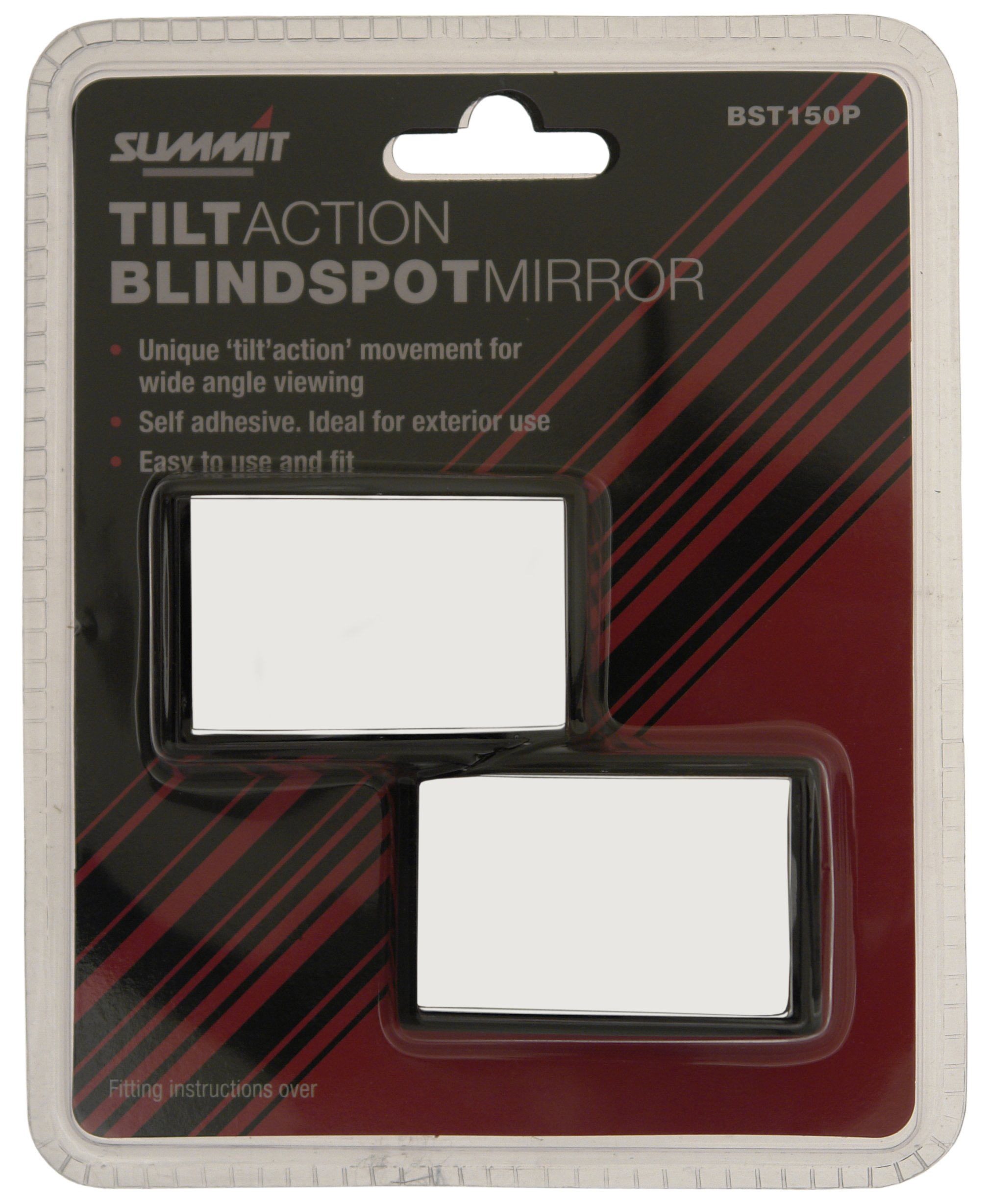 Summit Tilting Blind Spot Mirror - Self Adhesive / Sticky - Pair