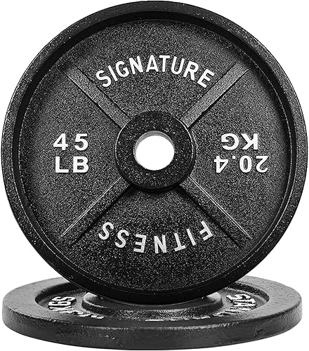 Fitvids Deep Dish - Placas olímpicas de hierro fundido de 2 pulgadas con recubrimiento electrónico