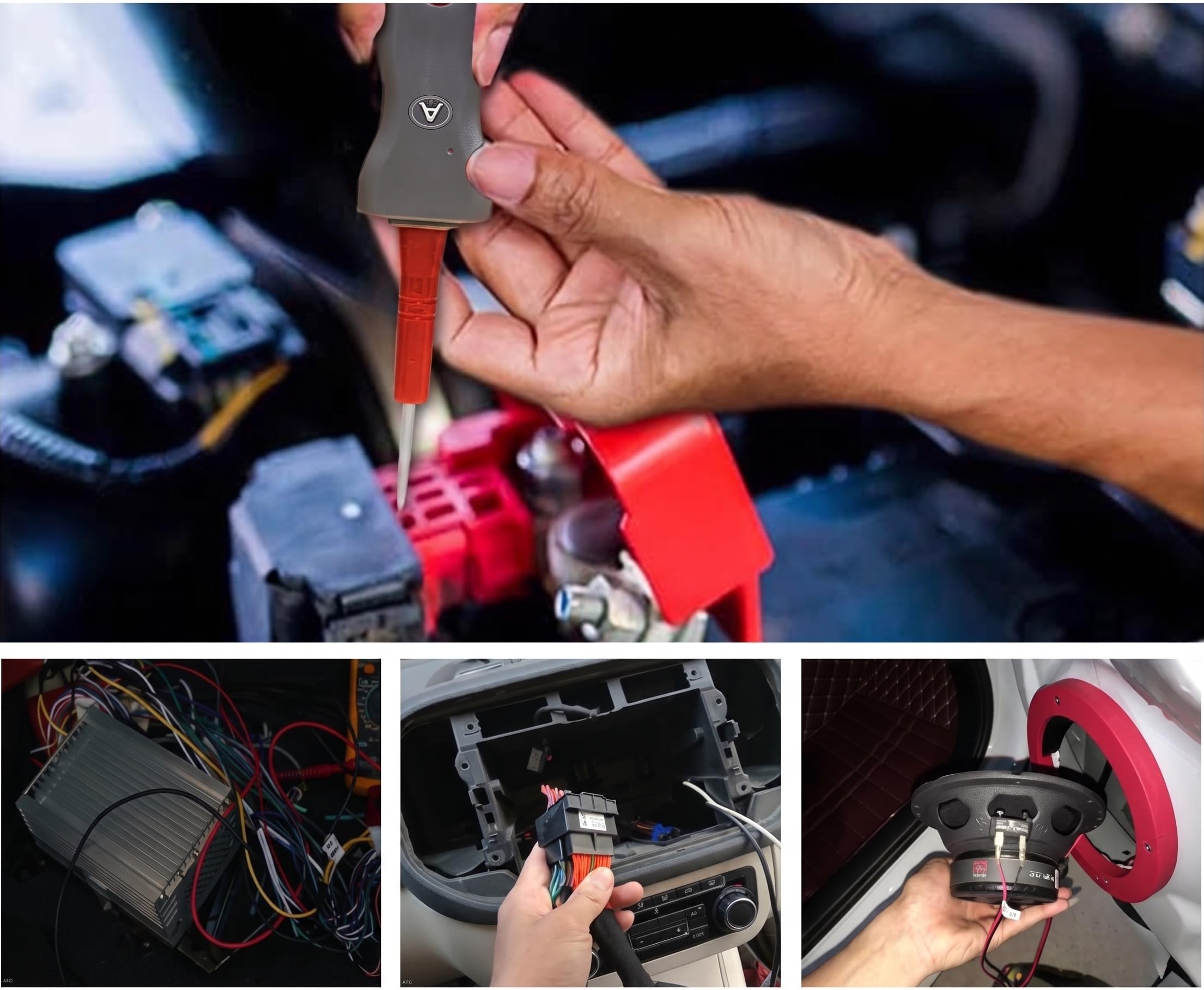 RQG Kit de herramientas de extracción de terminales, 26 piezas, kit de herramientas de extracción de pines eléctricos, universal para reemplazar y liberar conectores de arnés de cables automotrices de