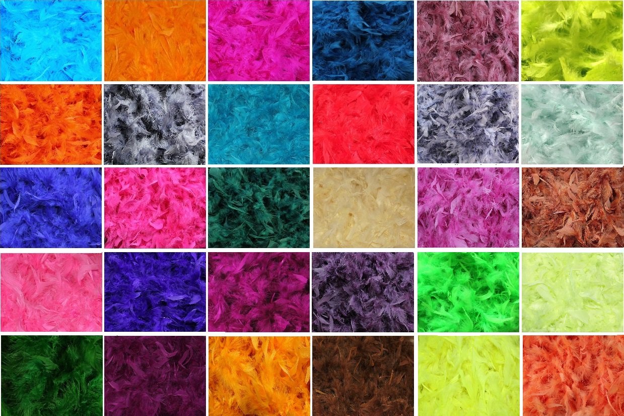 Feather Boas 6 Foot Long 50 Gram Variety of Colors Crafts Parties Costumes Holidays Decorating (#136 Forest Green)