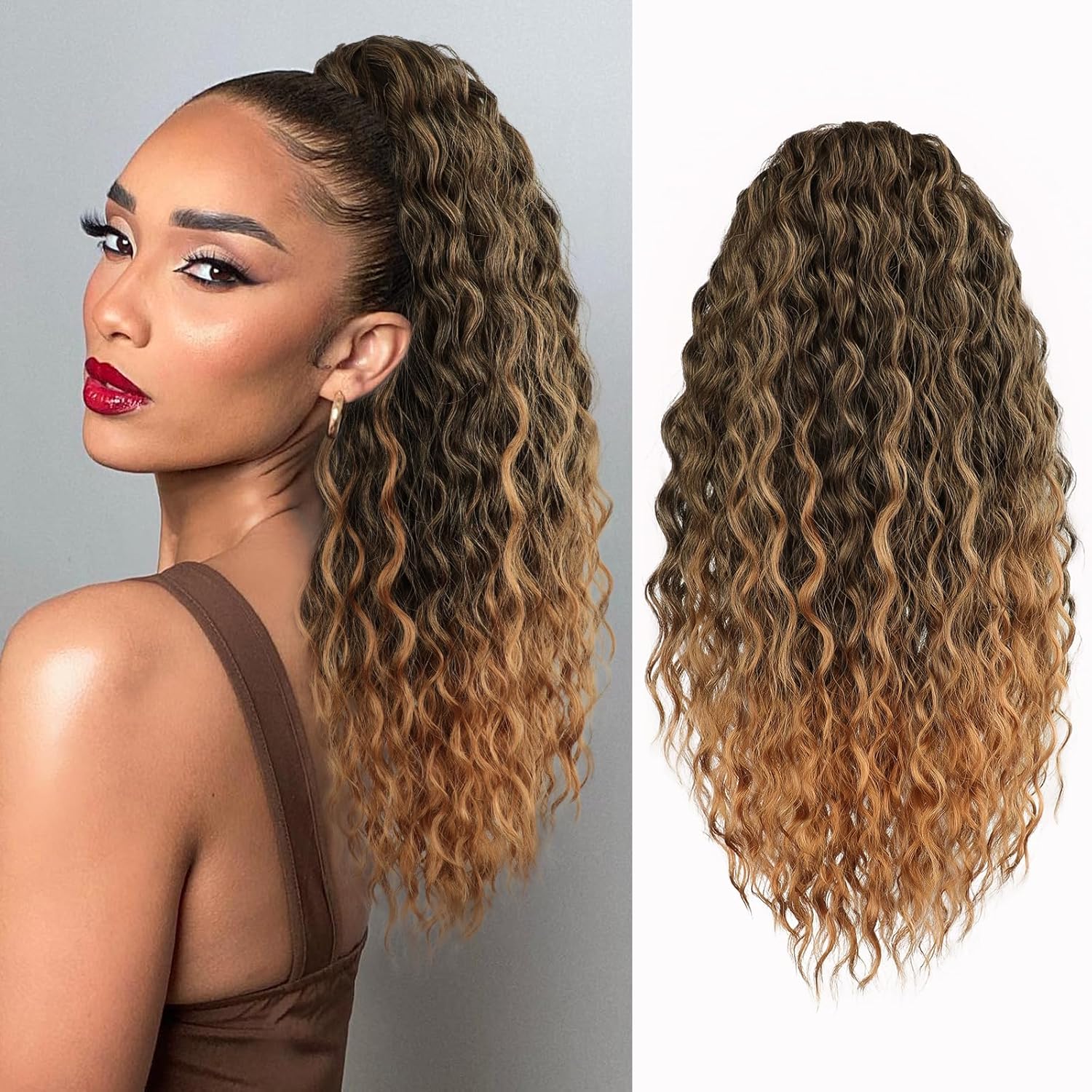 Breathtaking Curly Ponytail Extension Moment Collection Breathtaking Curly Ponytail Extension Moment Collection