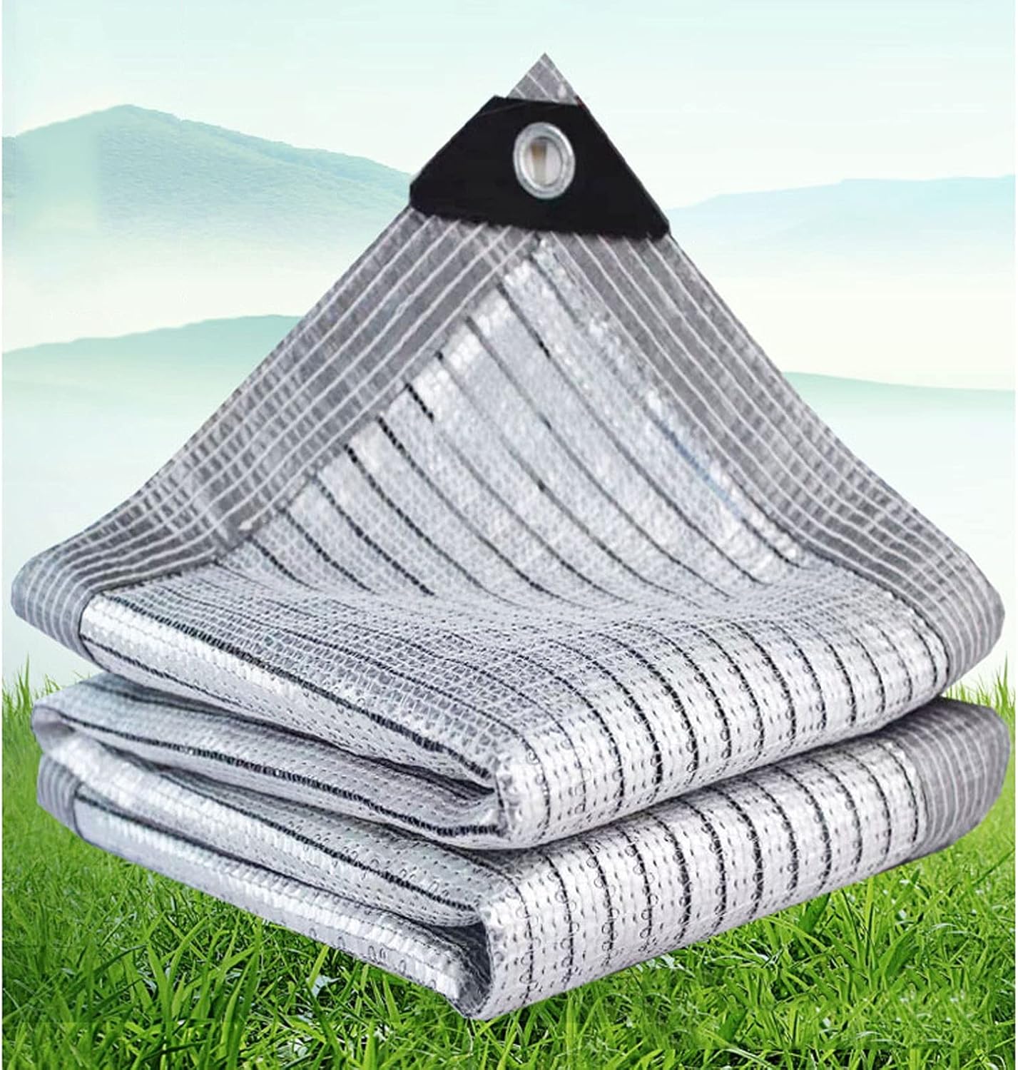 85% Aluminet Shade Cloth for Car Dogs Plants, Heavy Duty Shade Cloth ...