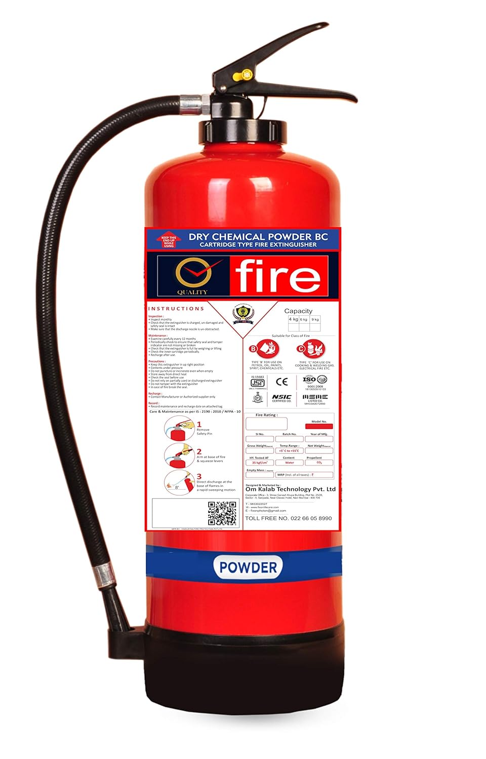 5 KG DCP ABC MAP Modular/Automatic FIRE EXTINGUISHERS Amazon.in Home