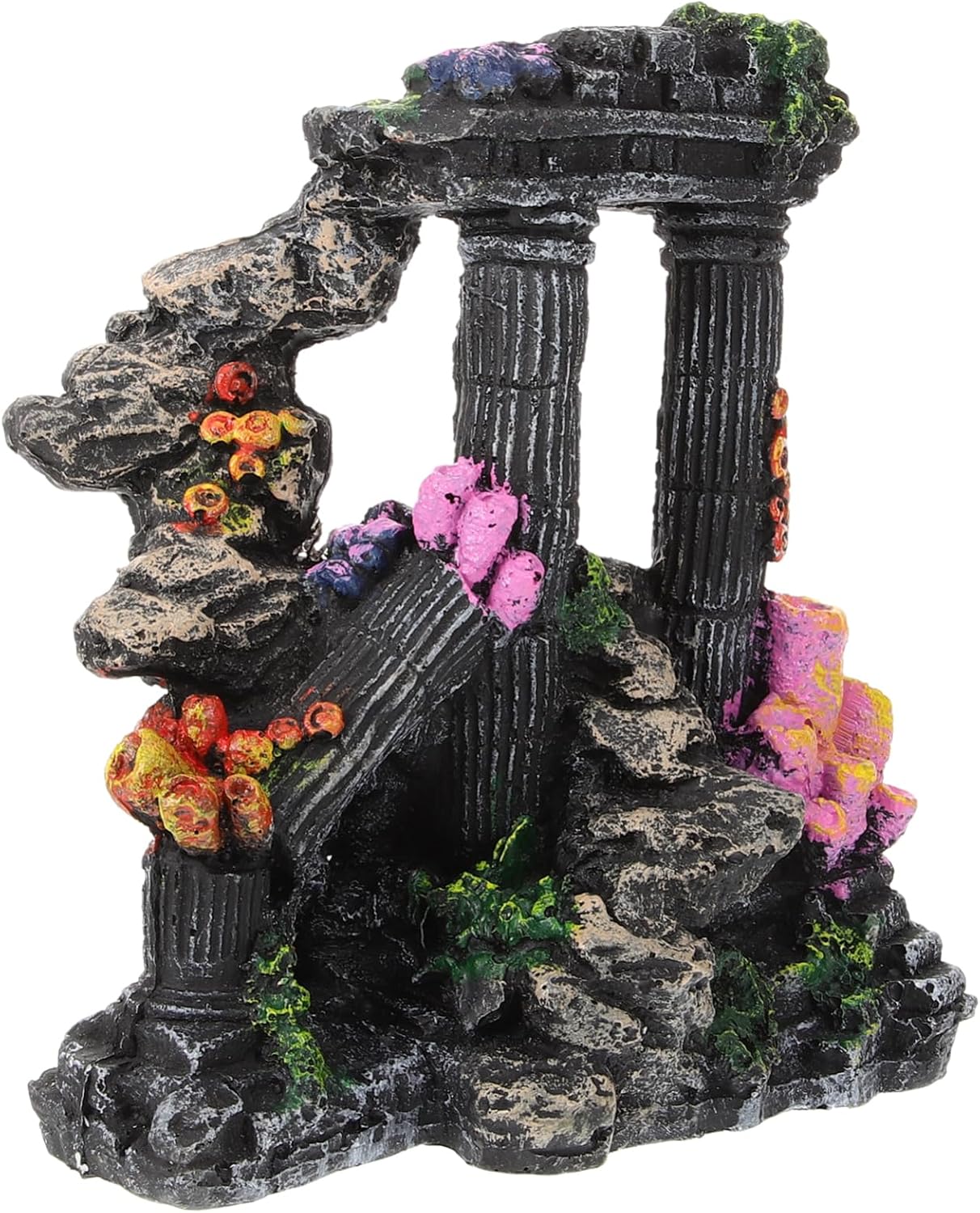 3pcs Fish Tank Decorations Ornaments Heater Plant Seashell Garland Canister Roman Statue Fish Tank Aquarium Fish Tanks Conch Net Feeder Fish Bowl Decorative Ro