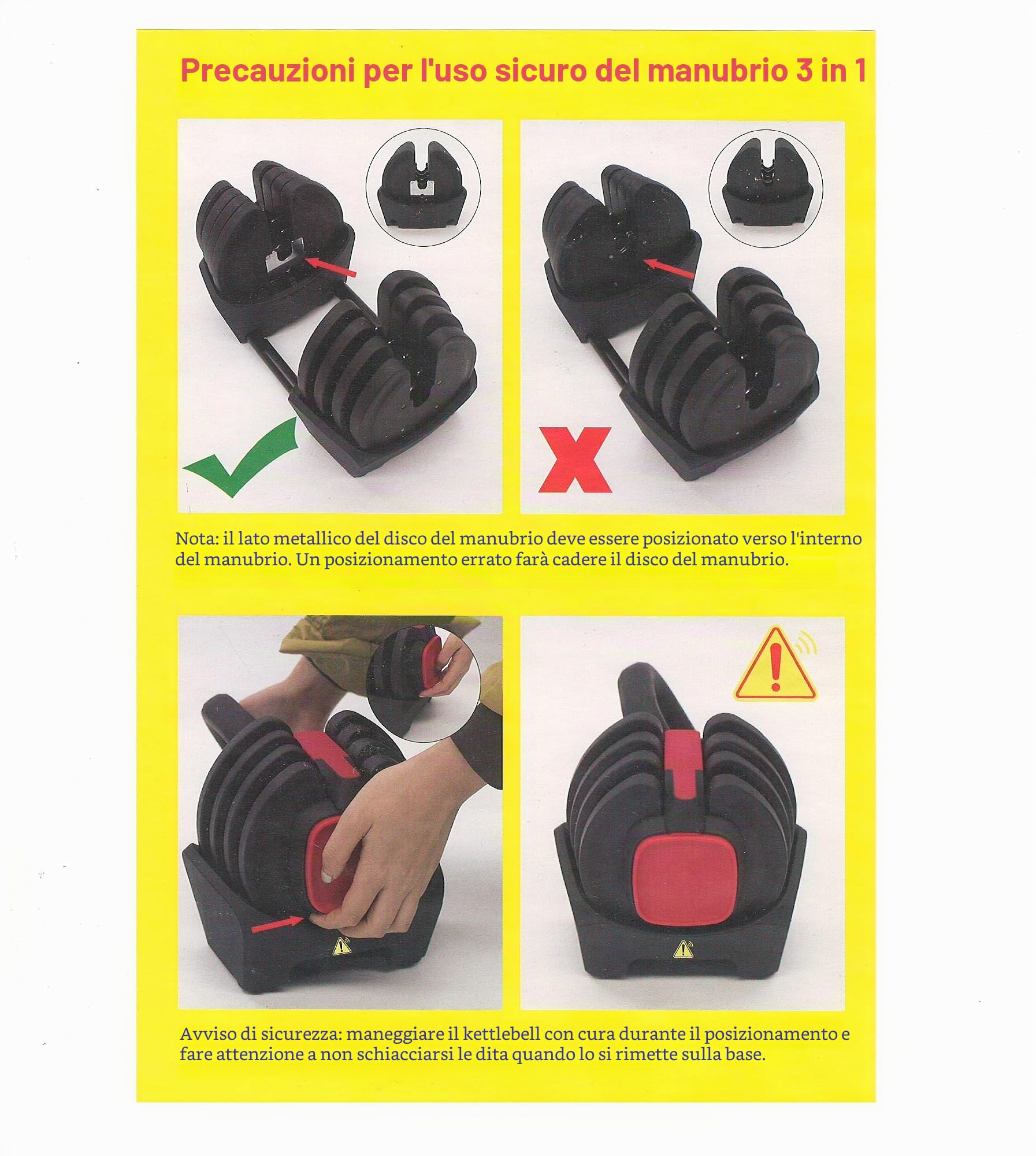 Toorx – Manubrio, bilanciere, Kettlebell a carico Regolabile MBKCR-18