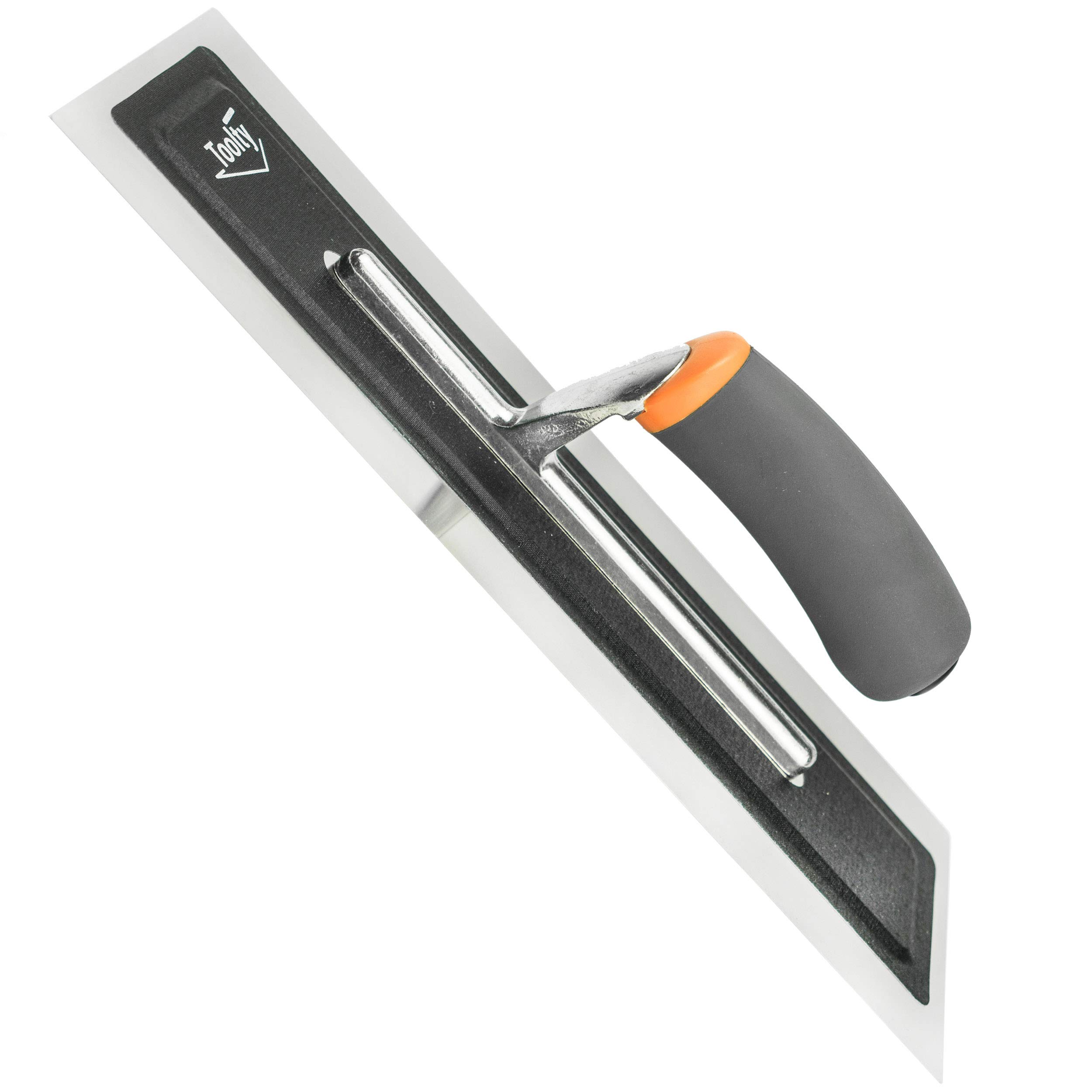 Ianpav Toolty, Flexible Plaster Finishing Stainless Steel Trowel With Soft Grip Handle - 16 Inch