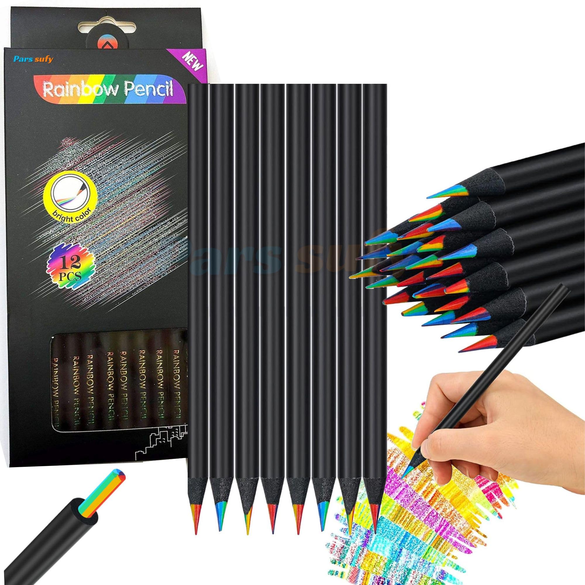 リペイント　レインボーナイト　カラー Parssufy 12 Colors Rainbow Pencils for Kids and Adults, Multi