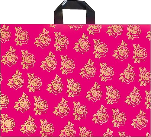 Miniatura 13 de Infinite Pack Bolsas grandes de mercancía de agradecimiento con asa de lazo, bolsa de boutique brillante, refuerzo inferior de 3 pulgadas y 3 mil