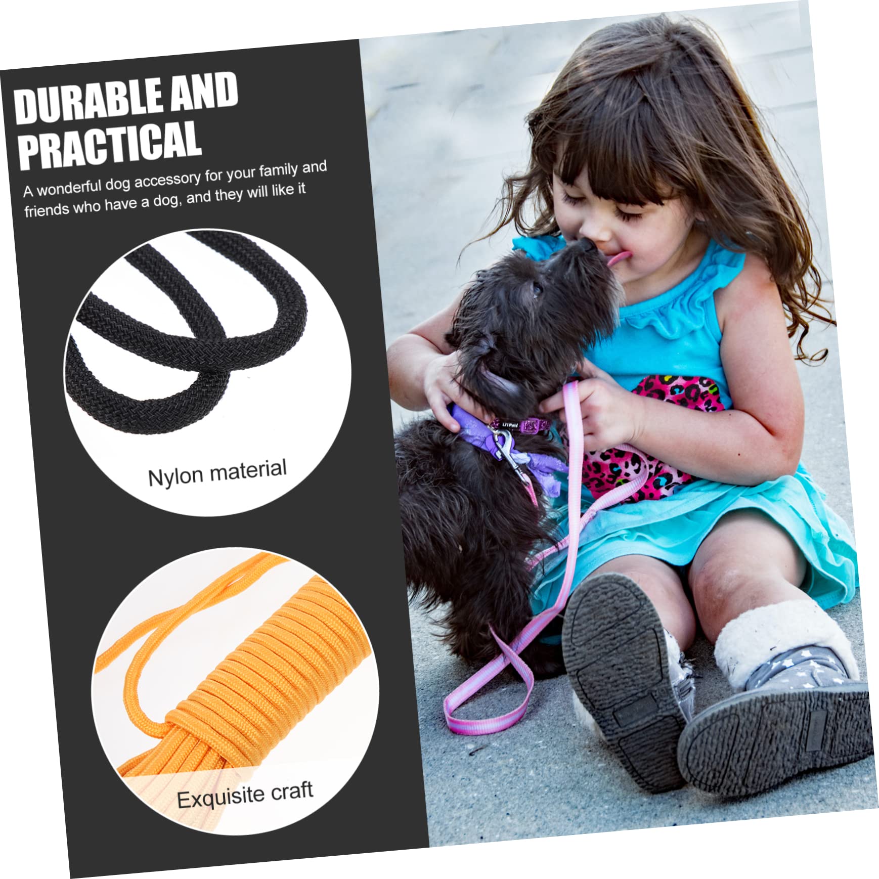 ifundom Cadena Resistente para Perros De Nylon Cable para Cachorros Equipo para Acampar Perros para Caminatas El Bosque