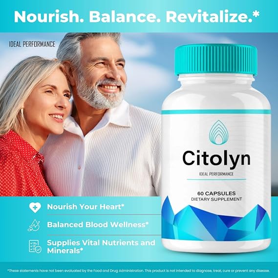 Citolyn Capsules, Official Citolyn Advanced Formula Blood Support Supplement Pills - Maximum Strength, All Natural Healthy Circulation & Stable Levels, Citolyn Reviews (2 Pack)