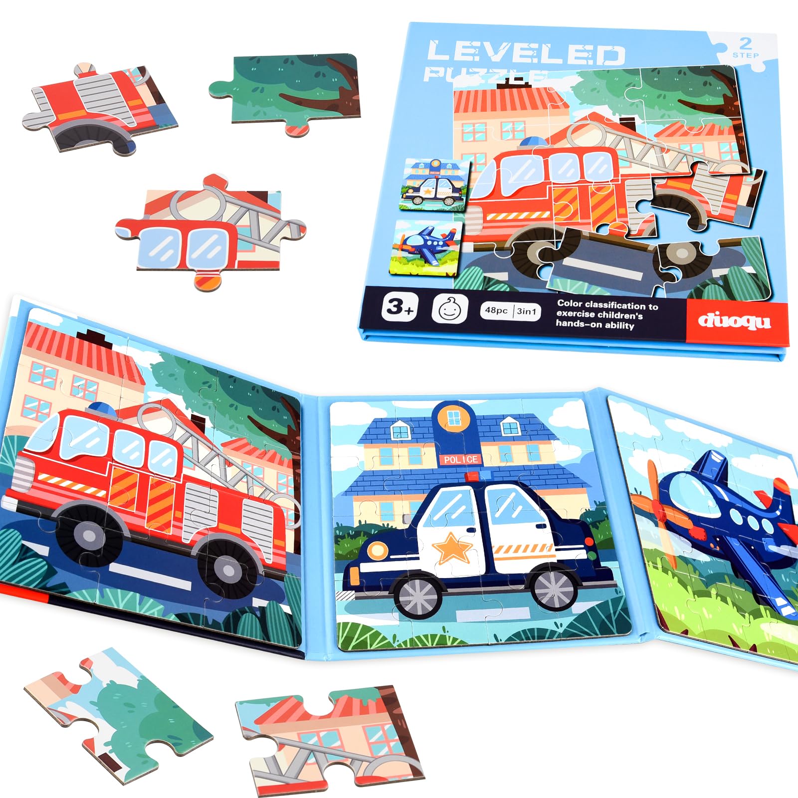 NEBURORA Magnetische Puzzles für Kleinkinder, pädagogisches Reisespielzeug für Kinder im Alter von 2–5 Jahren, Aktivitätsspielzeug-Geschenk für das Lernen im Vorschulalter