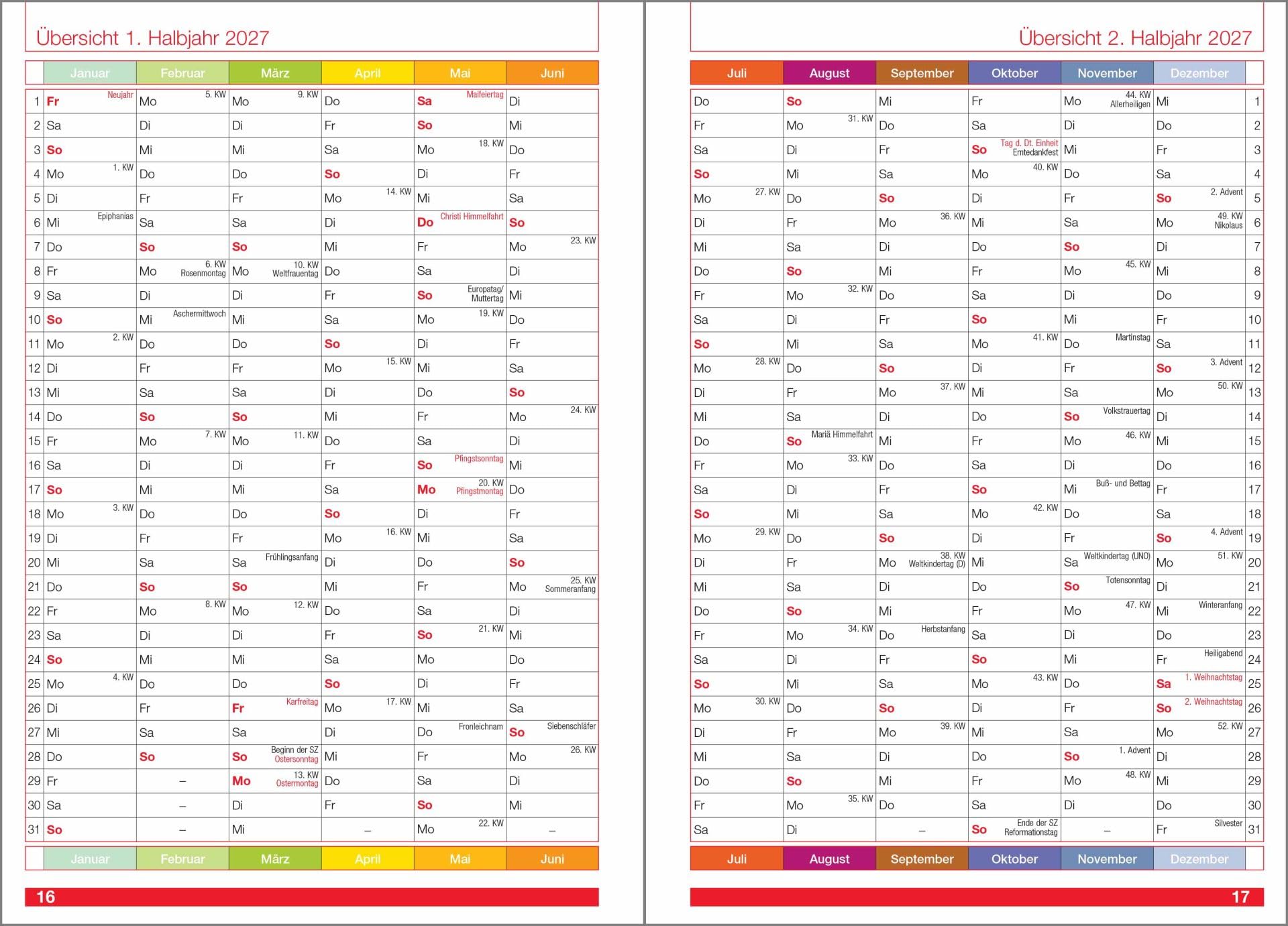 F&L ErzieherInnen-Kompaktplaner Hardcover 2026/2027