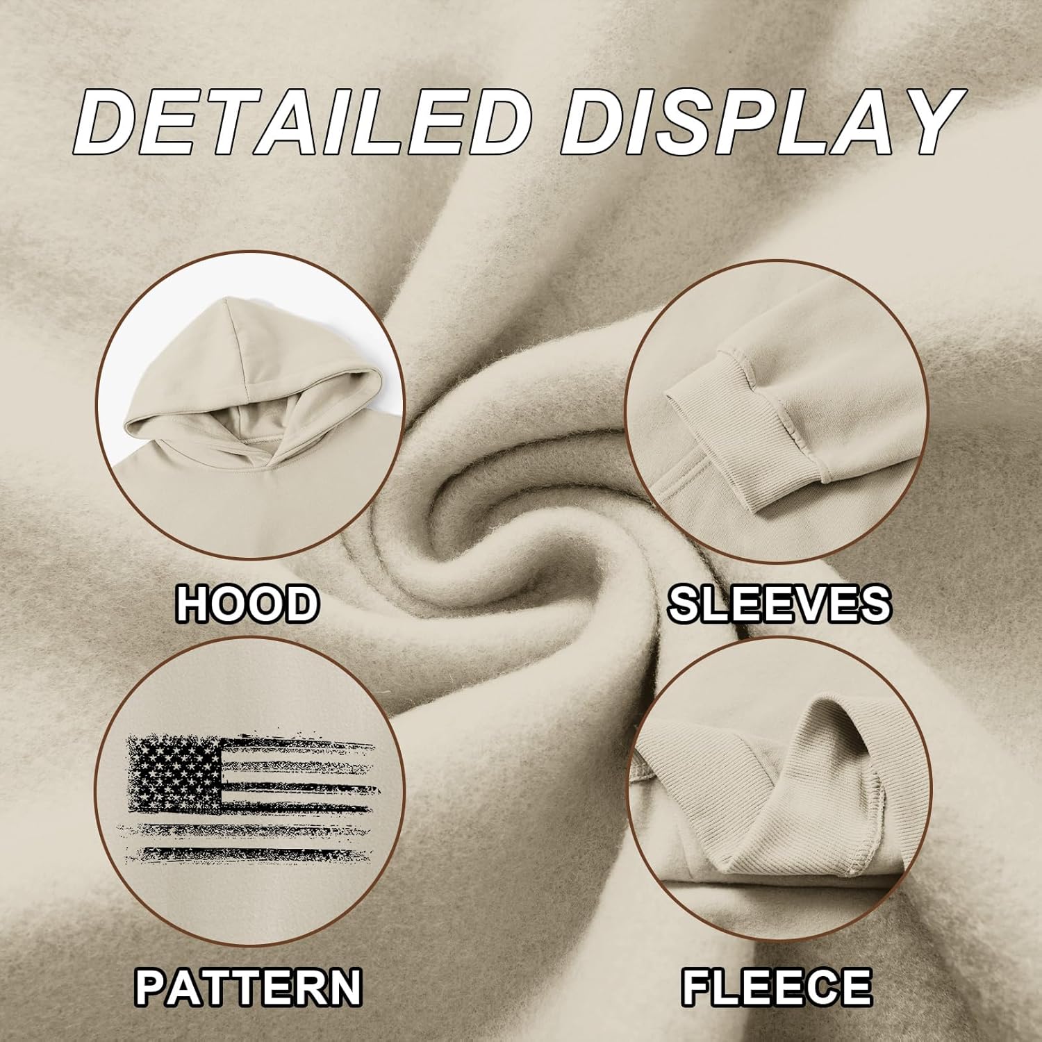 American USA Flag Hoodie for Men Patriotic Vintage Graphic Hooded Sweatshirts Long Sleeve Pocket Pullover Tops - Image 7