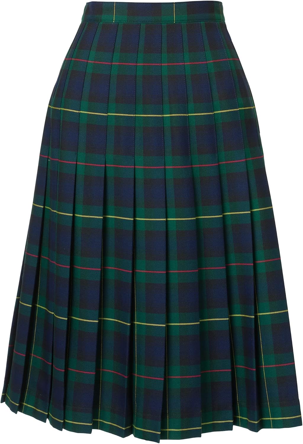 Lands' End School Uniform Women's Plaid Pleated Skirt Below The Knee