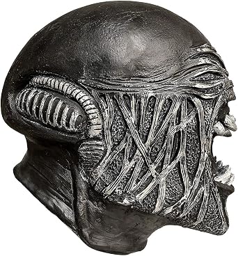 ALTITAB Scrary Mask Alien Predator Latex Headgear Cosplay Costume Props Black Helmet Realistic Mask