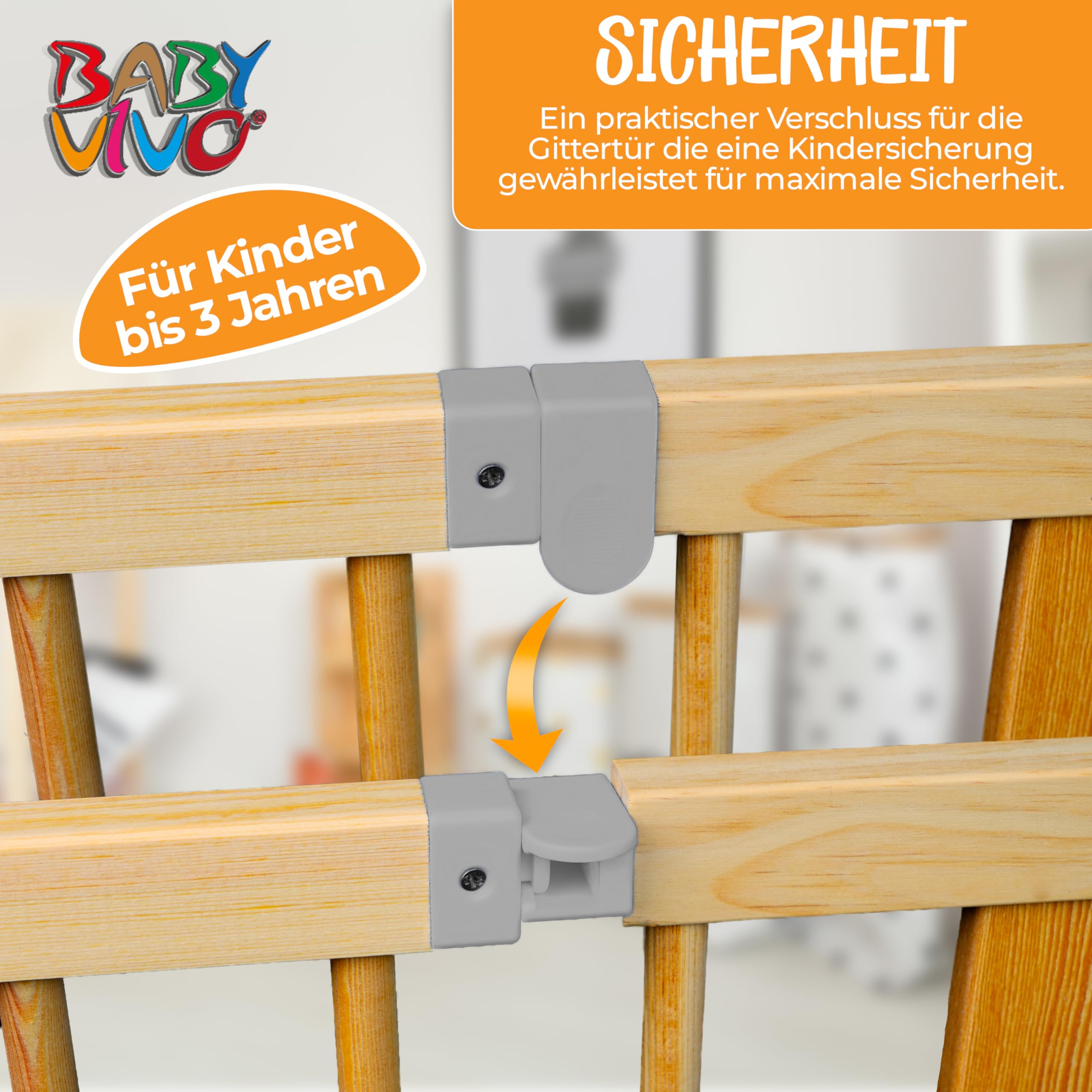 Baby Vivo Baby Playpen Foldable Portable Room Divider Child Kids