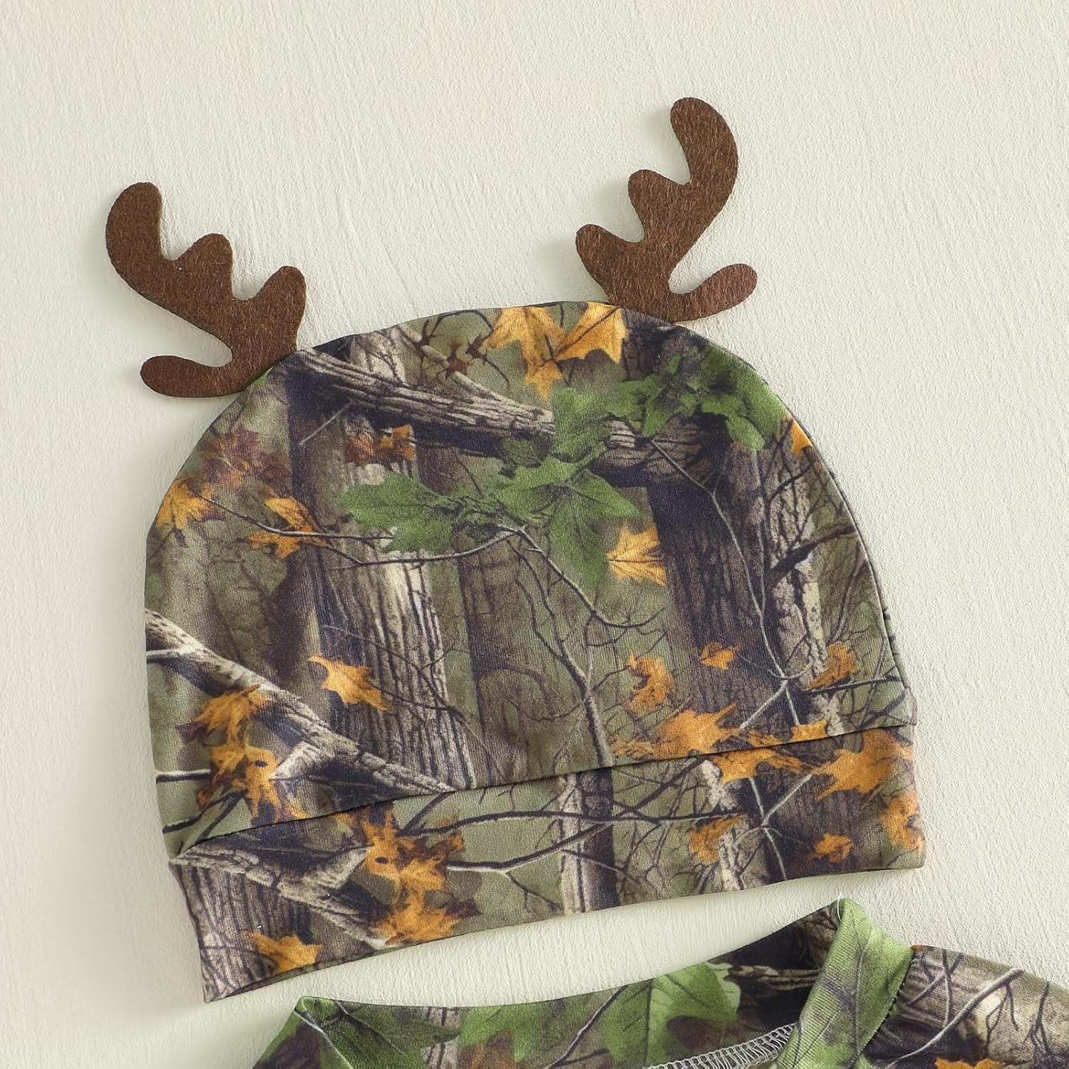 Newborn Baby Boy Spring Clothes Hunting Buddy Long Sleeve Romper Jumpsuit Hat Set Fall Outfit - Image 4