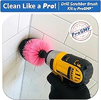 Vista 7 de Drill Brush Attachment Set - Scrub Brush for Drill - Power Scrubber Cleaning Brushes - Kitchens - Bathroom - Sink - Shower - Tub - Grout - Tile