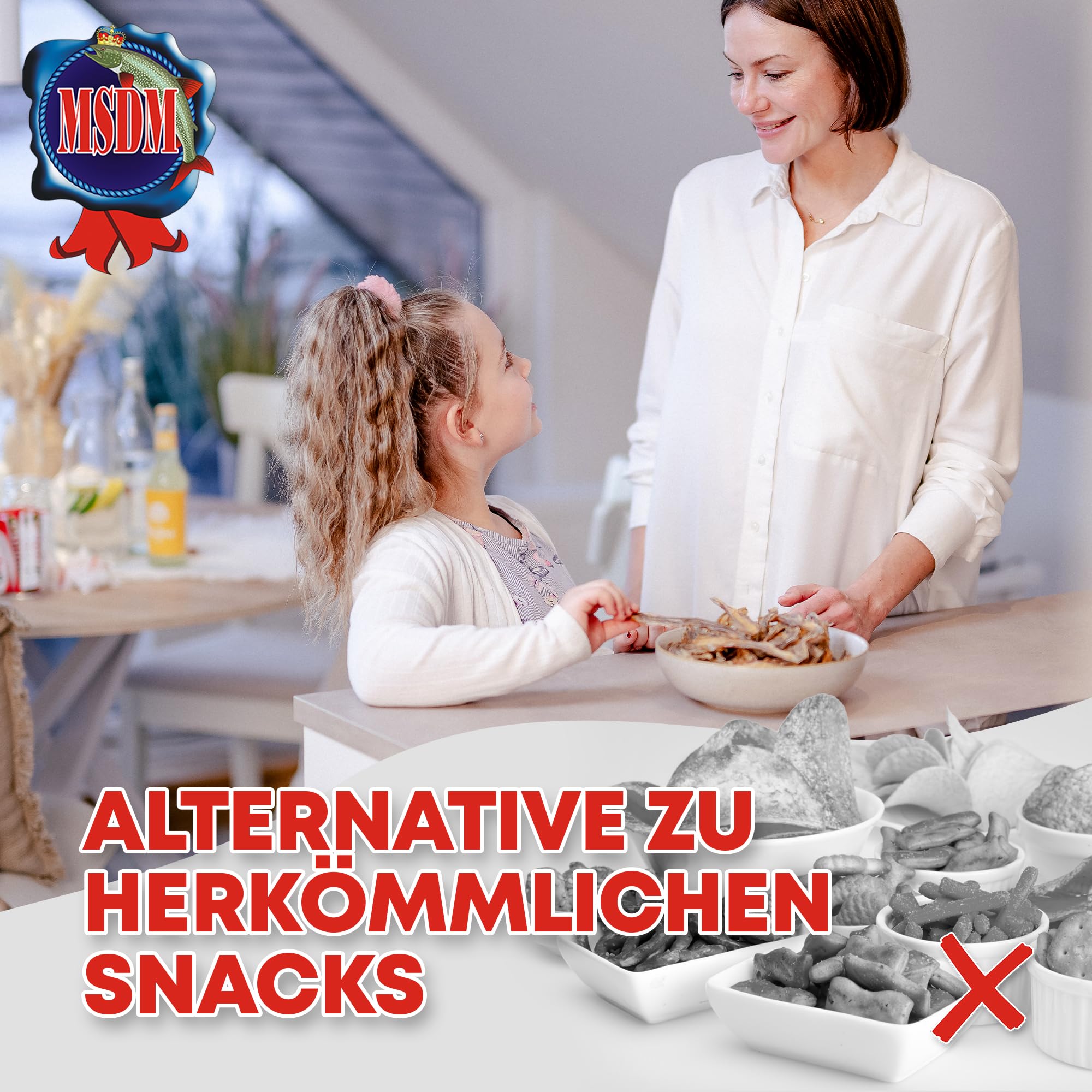 Großschuppen Eidechsenfisch 1kg - Fisch Jerky I High Protein I Snacks I Trockenfisch Omega 3 I Beef Jerky , Trockenfleisch & Chips Alternative