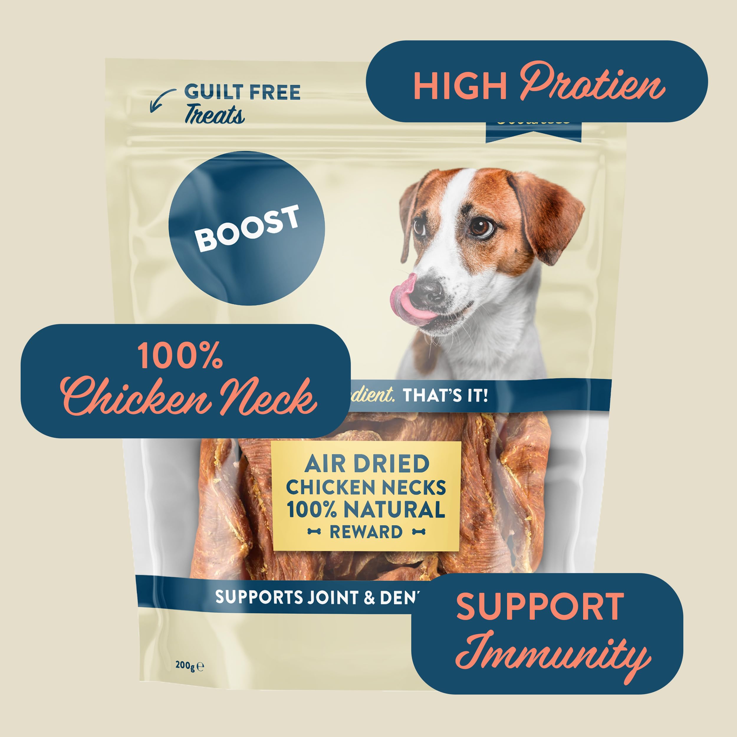 BOOST Air-Dried Grain-Free Treats for Dogs, 100% Natural Dog Chews, Nothing Artificial, Single Ingredient - Image 3
