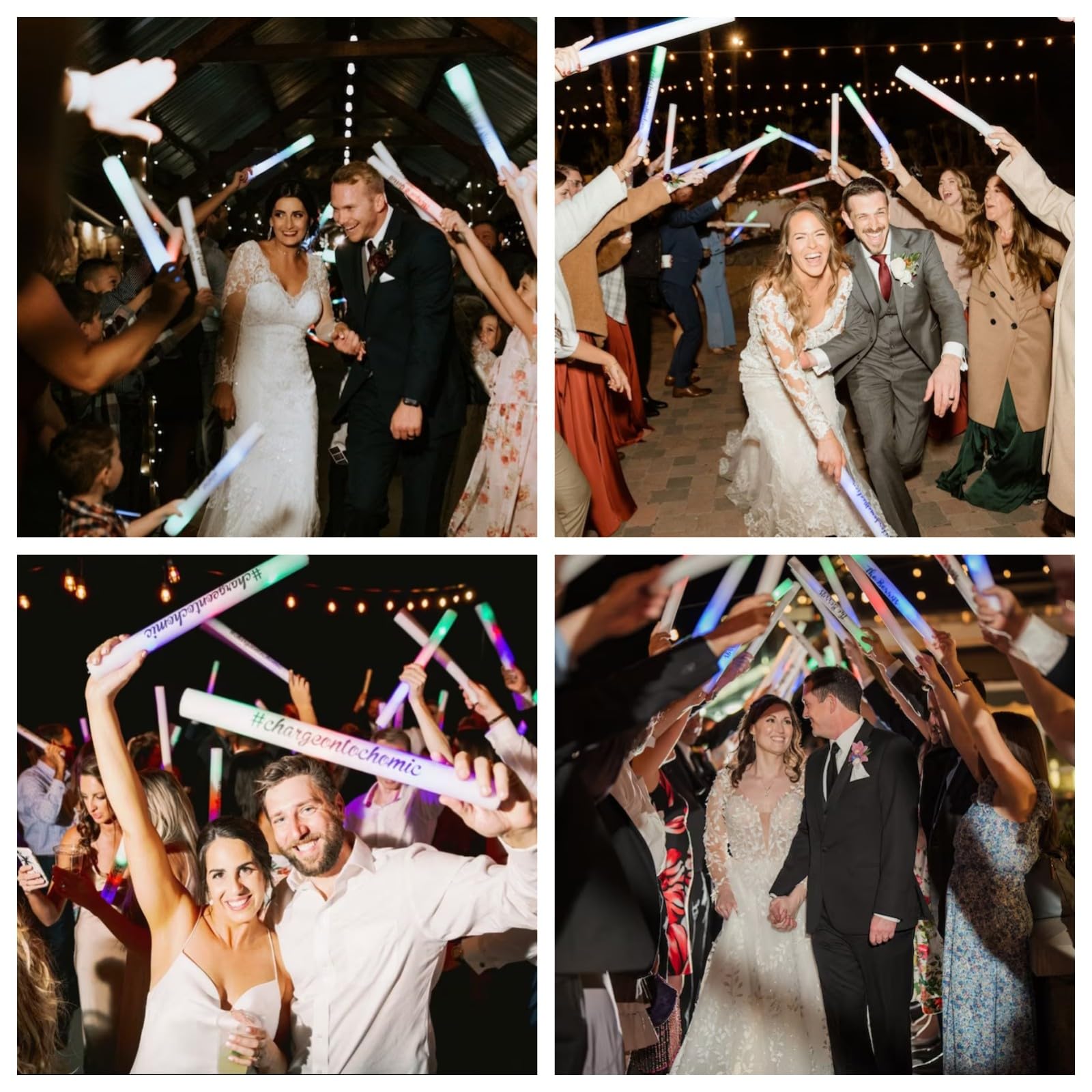 Bastoncini Luminosi In Schiuma,Multicolore Bastoni Luminosi 3 Blink Mode Led Light Sticks Bastoni Luminosi Per Halloween, Natale, Matrimonio, Compleanno di Compleanno (56pcs)