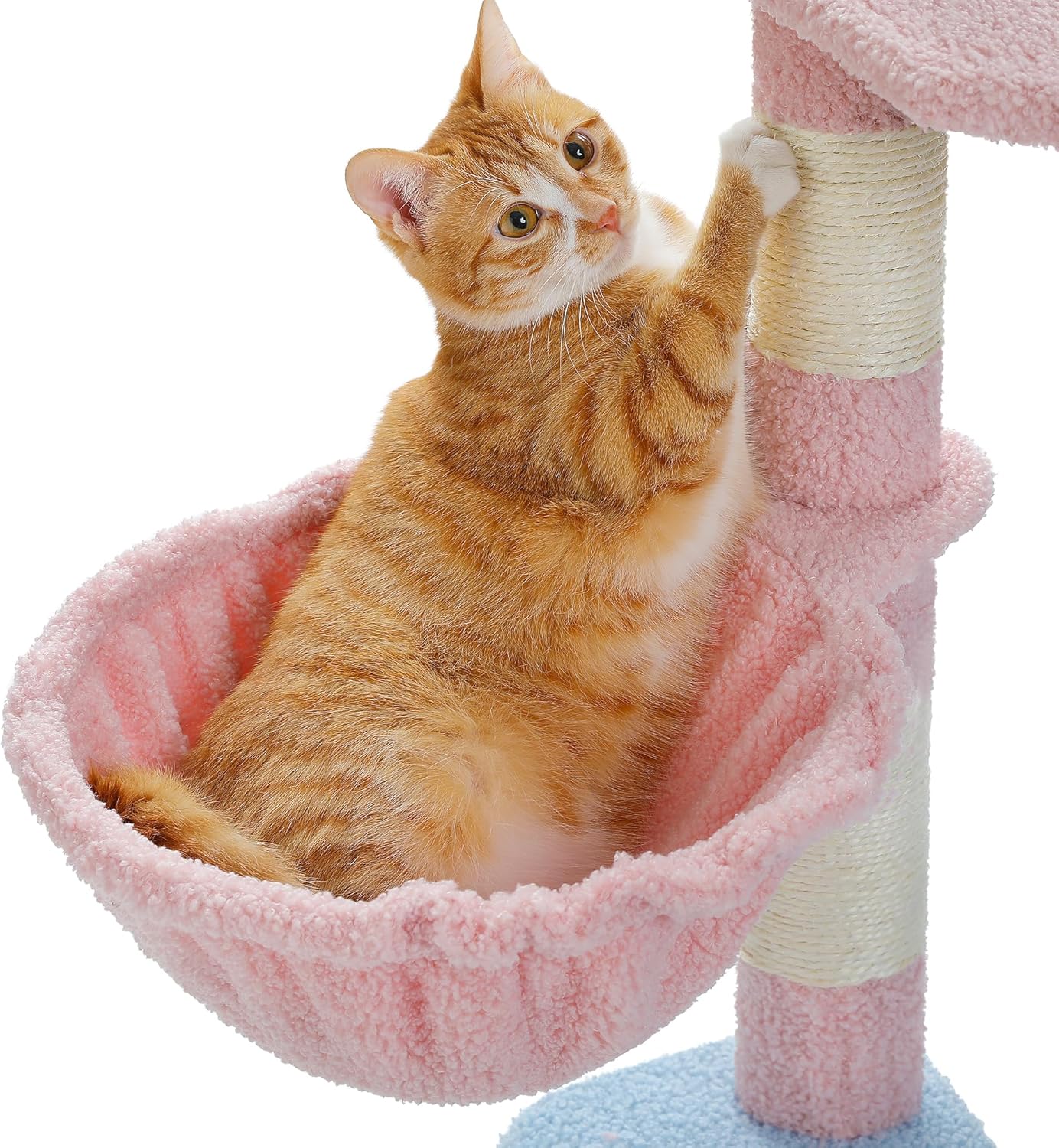 review Flower Cat Tree with Toy, 47.2
